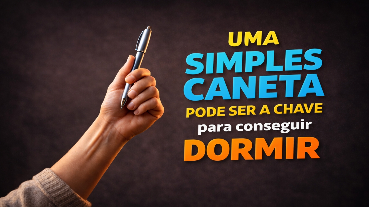 Pouca gente sabe, mas uma simples caneta pode ser a chave para conseguir dormir