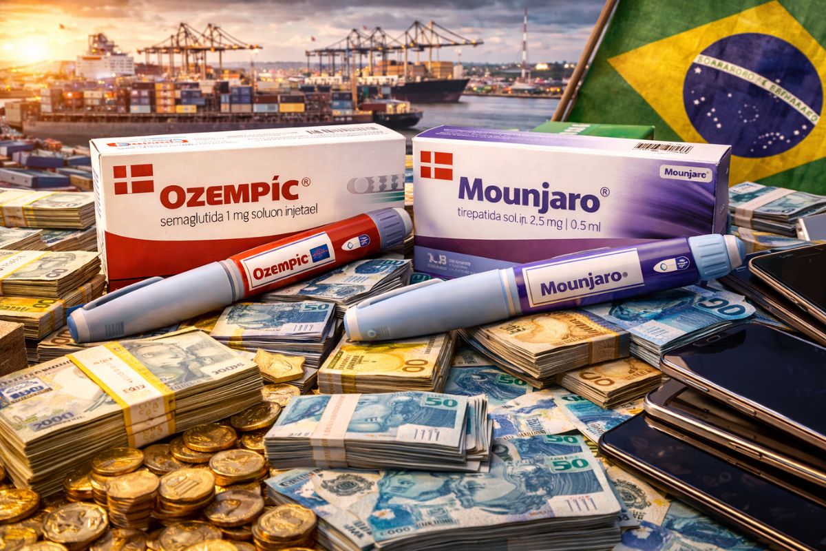 Produto fabricado na Dinamarca domina o mercado no Brasil, lidera a importação de medicamentos para emagrecimento, drena bilhões, cresce quase 90% e terá impacto direto com o fim das patentes em 2026.