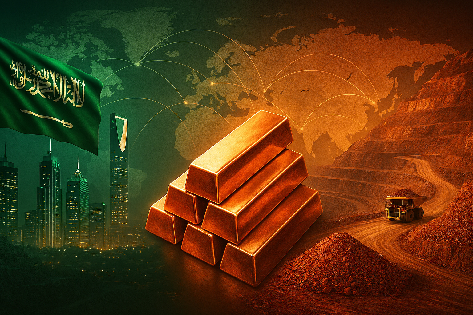 Arábia Saudita prepara bilhões em investimentos para transformar o Chile no "Rei do Cobre" e dominar um mercado que move US$ 200 bilhões por ano no mundo