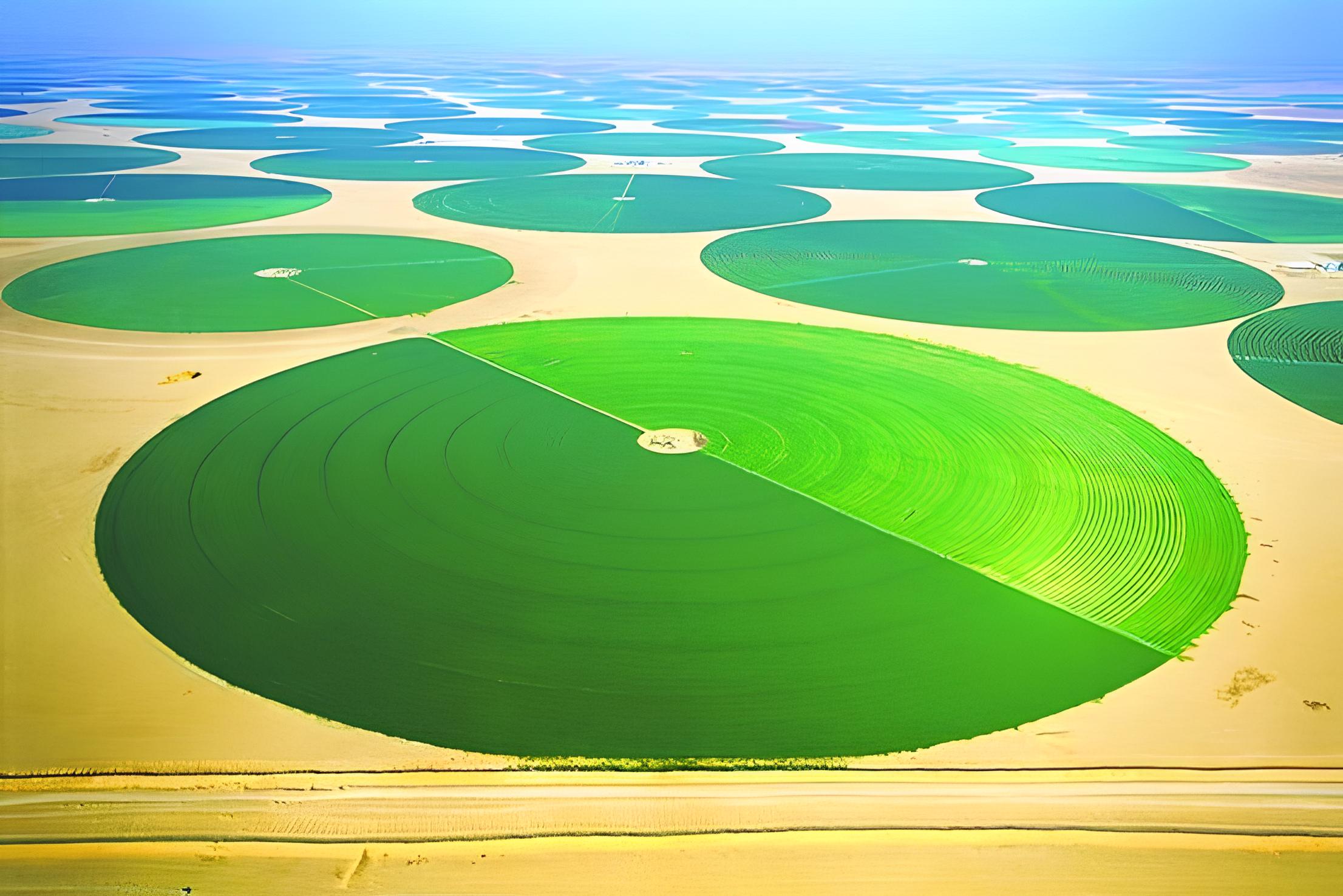 Com mais de 20 mil pivôs centrais de até 800 metros de raio visíveis do espaço, este país irrigou milhões de hectares no deserto, extraiu água fóssil do subsolo e criou uma das maiores fronteiras agrícolas artificiais do planeta