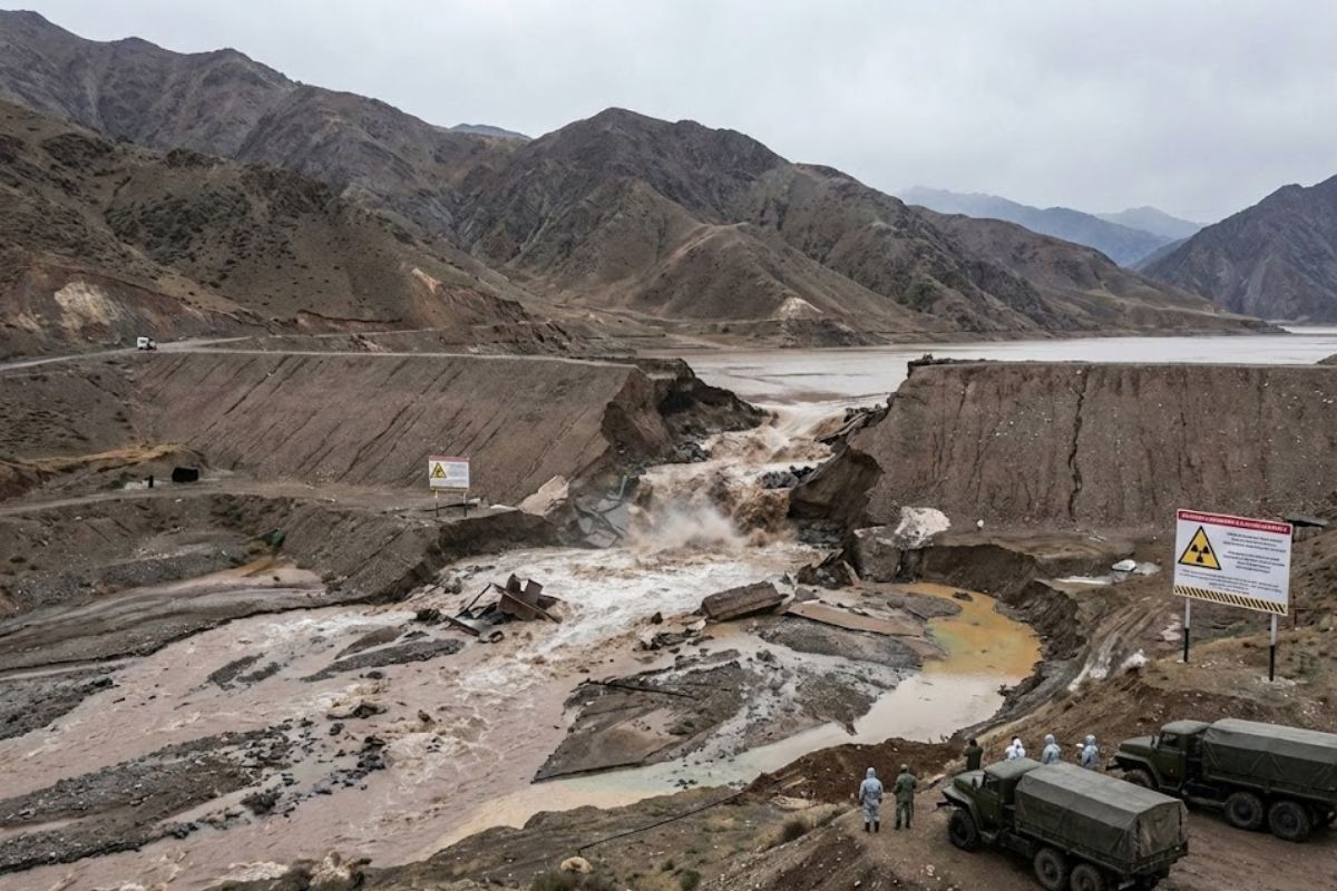 Barragens com rejeitos radioativos ameaçam colapso de barragens, causam contaminação de rios e deixam agricultura afetada em três continentes.