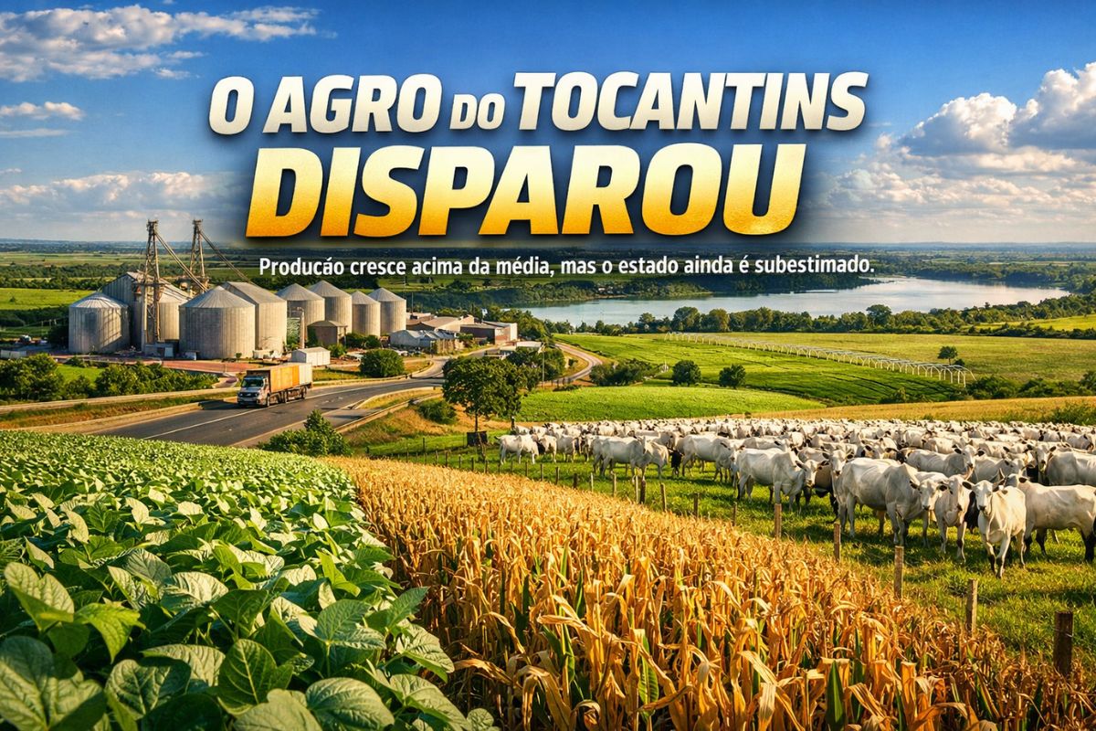 Tocantins dispara no agro, cresce mais que média do Brasil em grãos, pecuária e irrigação, vira potência do Arco Norte e tem uma das maiores margens de expansão do país (2)