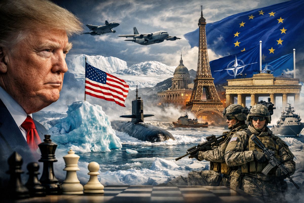Trump recua de tarifas contra Europa após avanço sobre a Groenlândia, cita acordo com a Otan, reforça segurança no Ártico e eleva pressão geopolítica global.