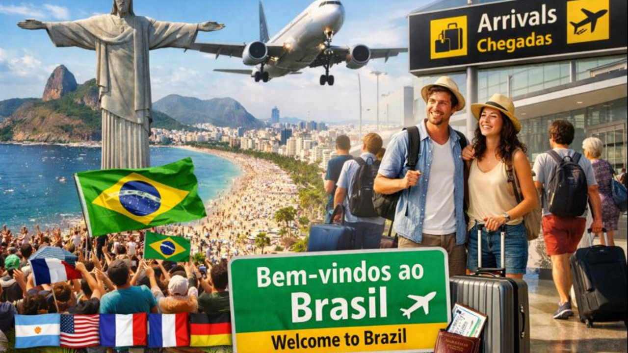 Recorde de visitantes estrangeiros impulsiona o turismo internacional no Brasil e consolida o crescimento do turismo em 2025.