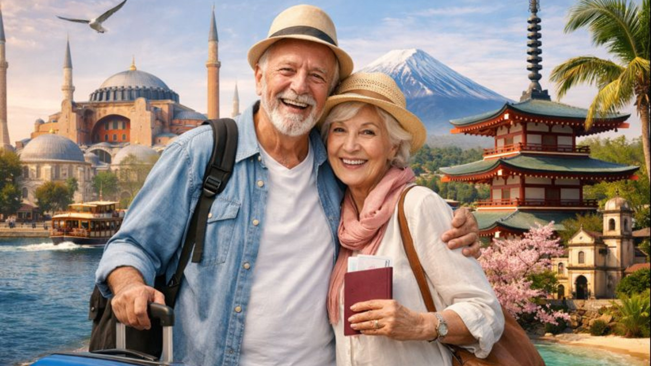 Viagens na terceira idade impulsionam o turismo sênior, com destinos acessíveis e experiências culturais e de bem-estar.