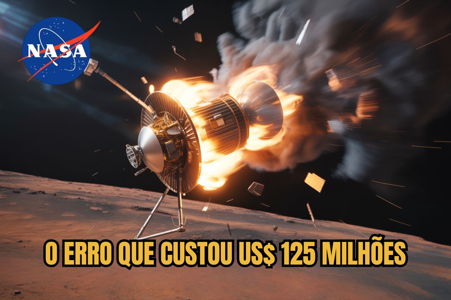 Um erro de conversão entre metros e pés fez a NASA perder uma sonda de US$ 125 milhões em Marte e entrou para a história como um dos maiores fracassos técnicos da exploração espacial