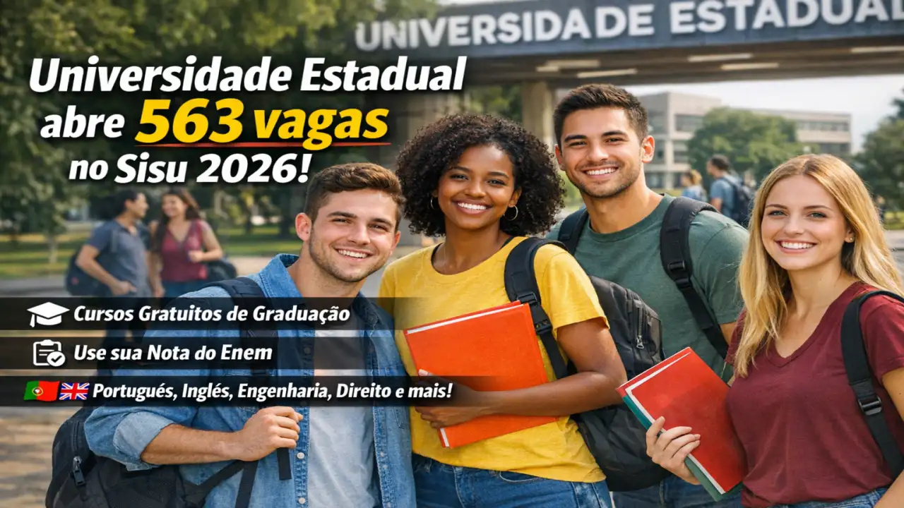 Cursos gratuitos de graduação com seleção pelo Enem nas áreas de engenharia, farmácia, direito, química, matemática, português, inglês e muito mais, com certificado garantido pela UEL