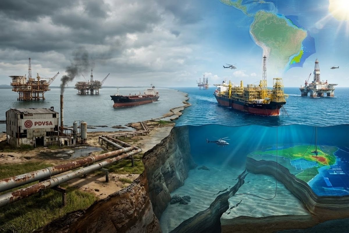 petróleo: reservas provadas e produção venezuelana contrastam com crise da PDVSA e sanções; entenda a diferença entre Venezuela e Brasil em 2024.