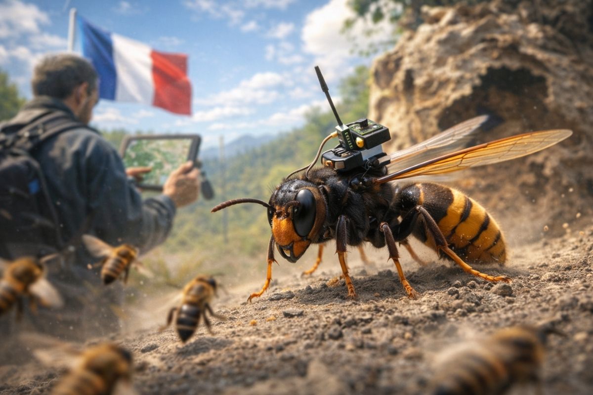 Vespa asiática enfrenta uma virada decisiva, tecnologia criada por um ex-engenheiro da Airbus transforma o inseto em rastreador vivo, localiza ninhos ocultos e se torna