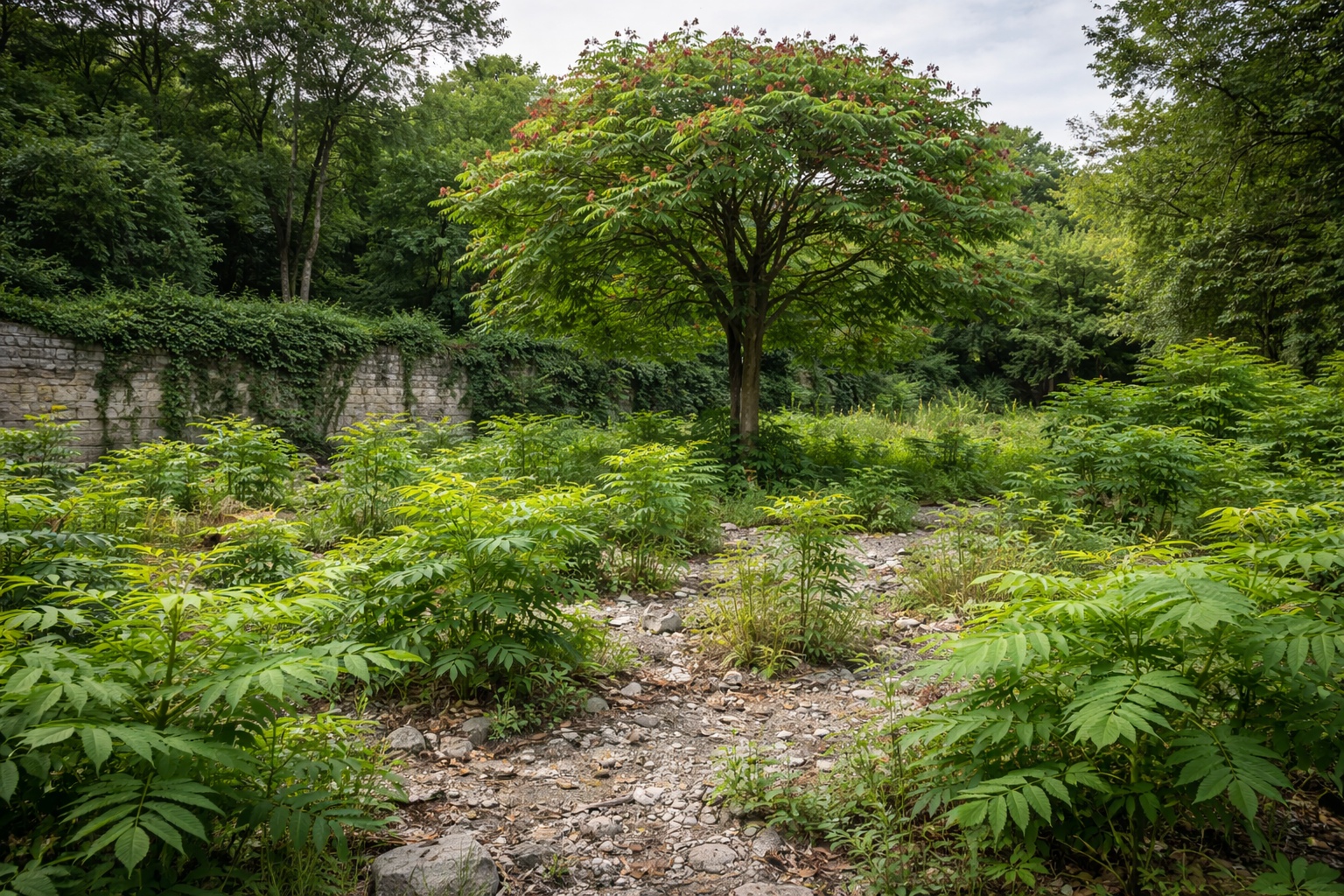 Transforma solo, intoxica insetos e domina habitats perturbados: Ailanthus altissima, a "árvore-do-céu", se torna uma das espécies invasoras mais difíceis de conter na Europa
