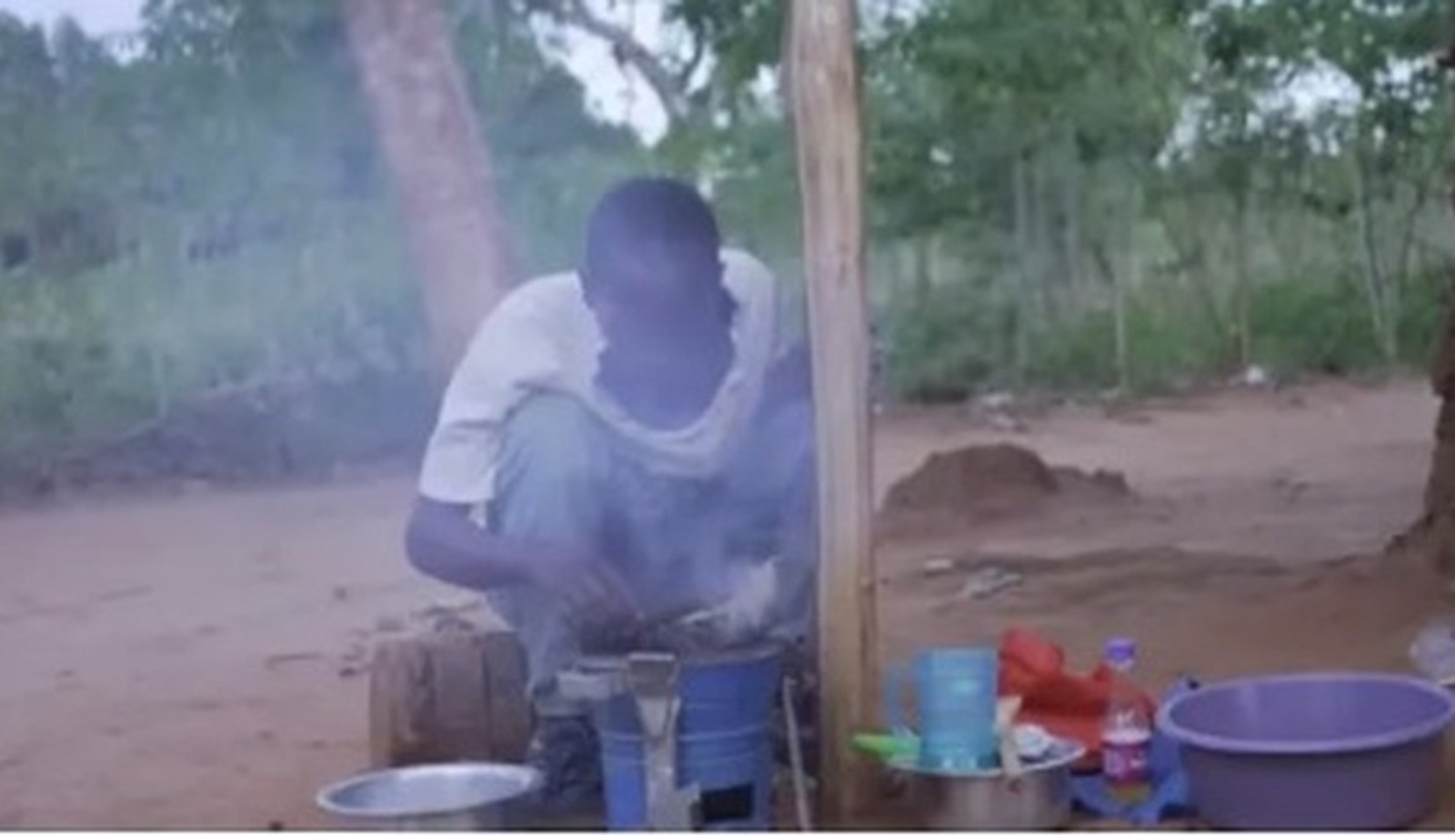 Homem, isolado, Cabana