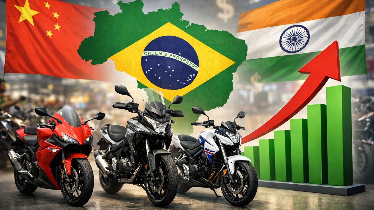 O Brasil entra no radar global das montadoras de motos com a chegada de novas marcas em 2026, ampliando concorrência, produção local e opções para consumidores.