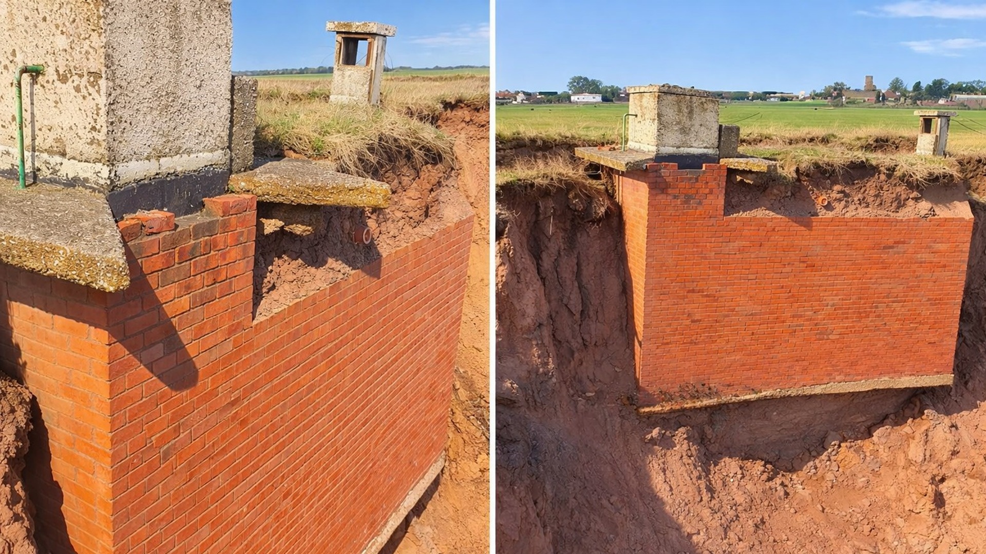 Bunker nuclear da Guerra Fria em East Yorkshire pode desabar após décadas de erosão costeira acelerada na região de Holderness.