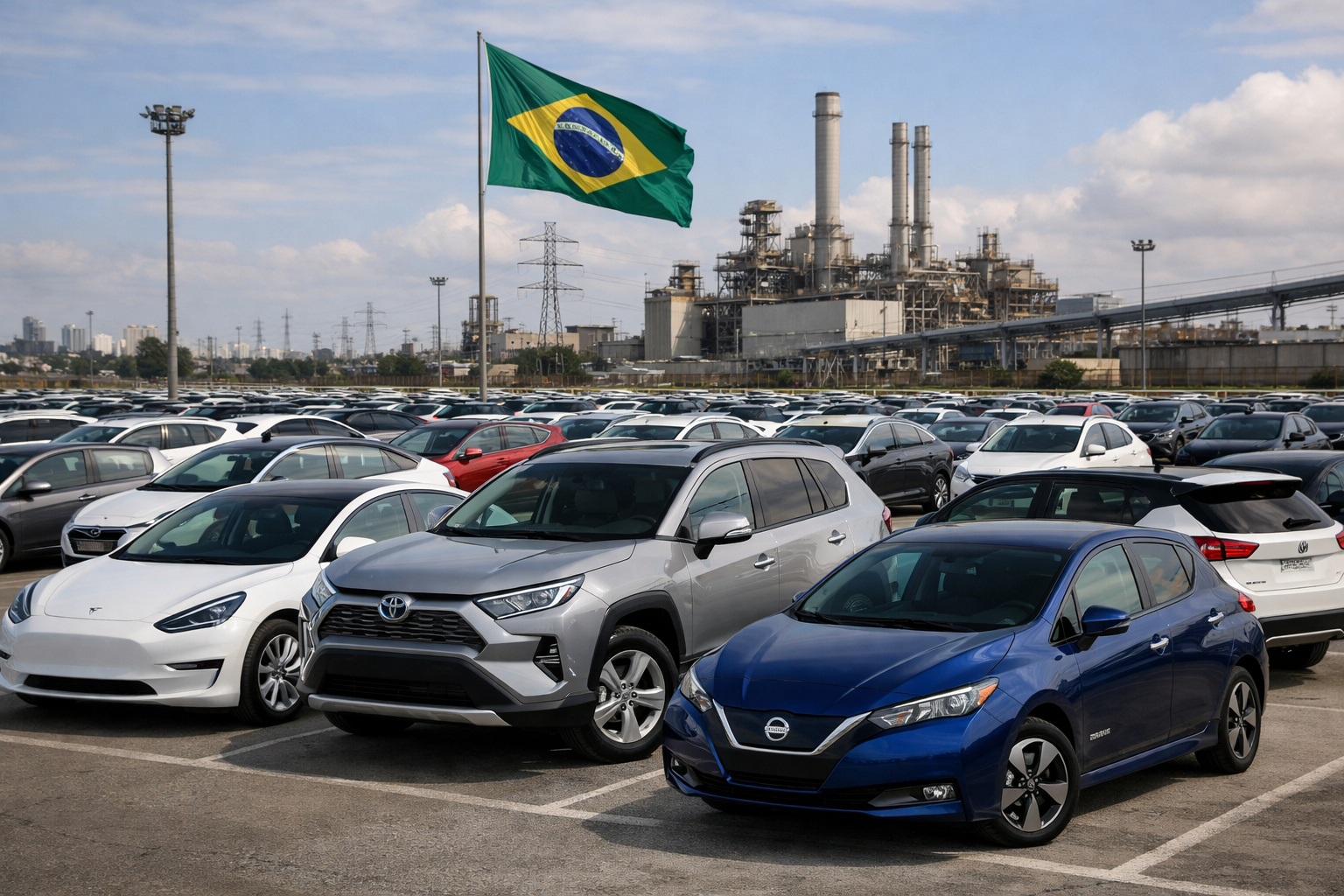 Carros elétricos e híbridos no Brasil com destaque para o impacto do imposto de importação em 2026