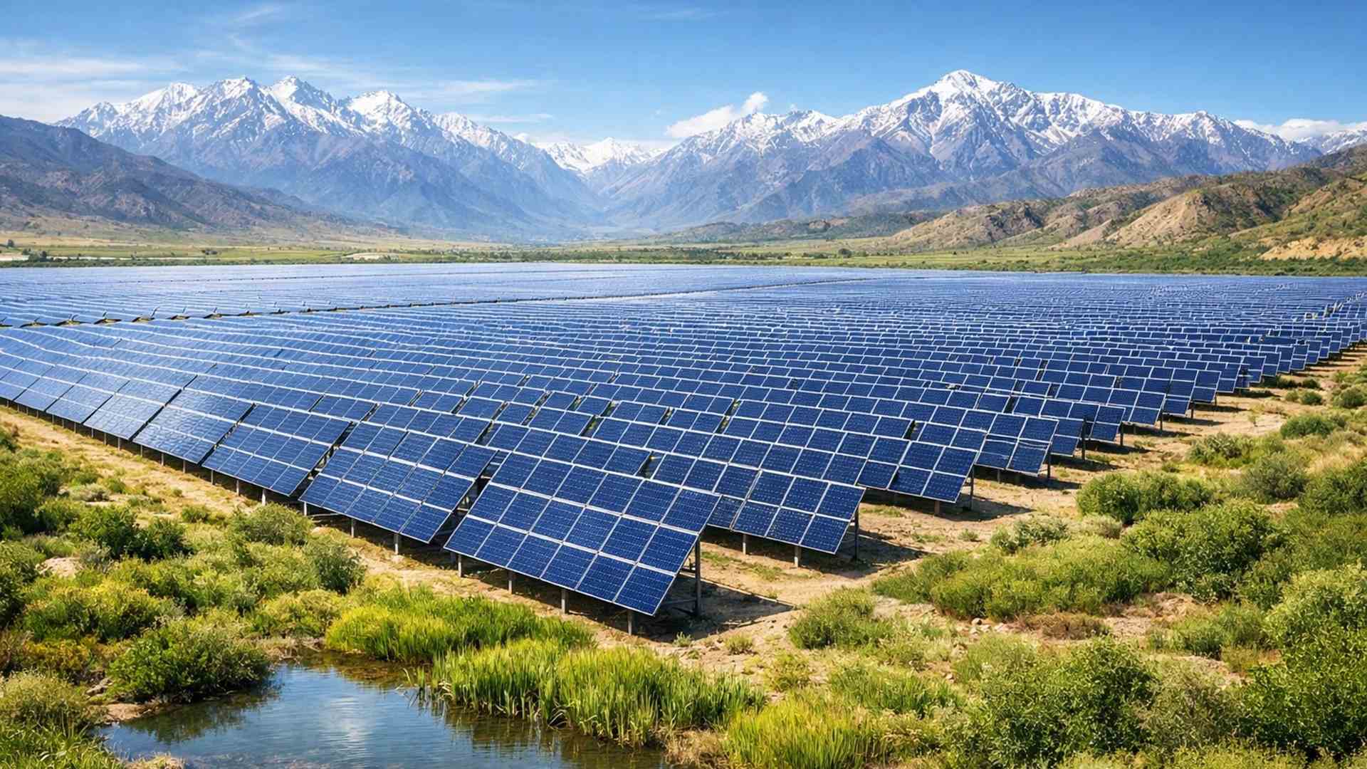 Pesquisa em Qinghai mostra que fazenda solar de até 17 GW aumentou umidade, vegetação e atividade biológica em área desértica.