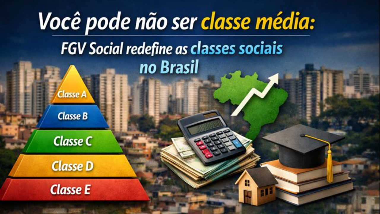 Novo estudo sobre classes sociais e renda per capita muda o retrato da classe média e da mobilidade econômica no Brasil.