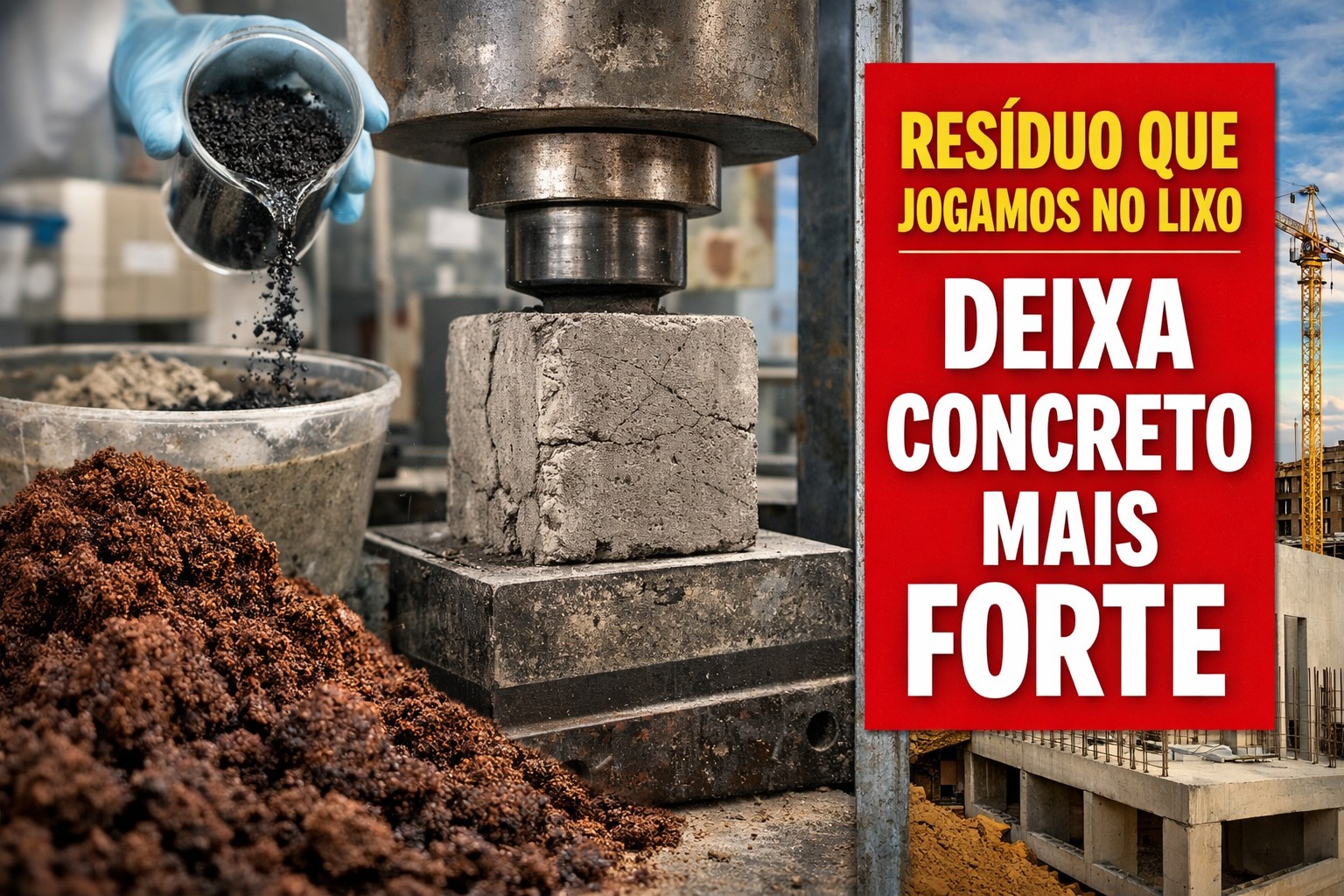 Concreto, Resíduo, Borra de Café