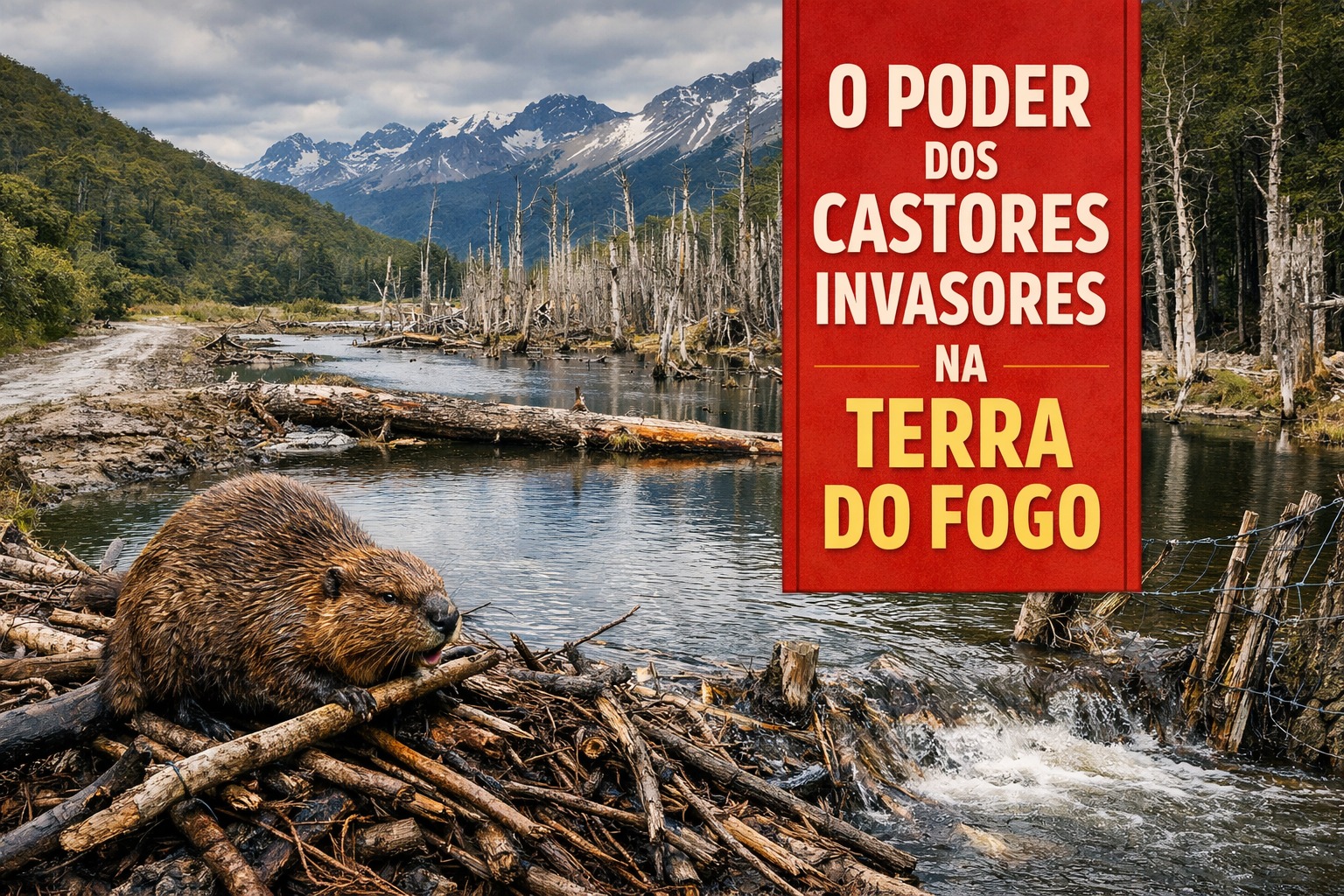 Castores invasores, Castores, Patagônia, Terra do Fogo
