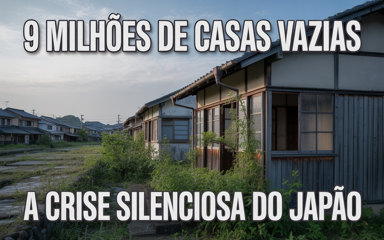 Com quase 9 milhões de casas vazias e cerca de 14% de todas as residências desocupadas, o Japão enfrenta uma crise silenciosa impulsionada pelo envelhecimento populacional, êxodo rural e heranças que ninguém quer assumir