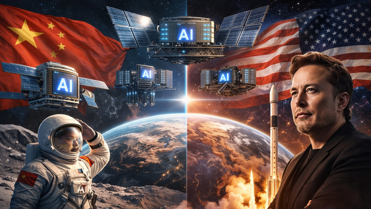 Energia solar espacial entra no centro da disputa entre China e SpaceX, com centros de dados de inteligência artificial prometendo revolucionar o uso de energia e o poder computacional.