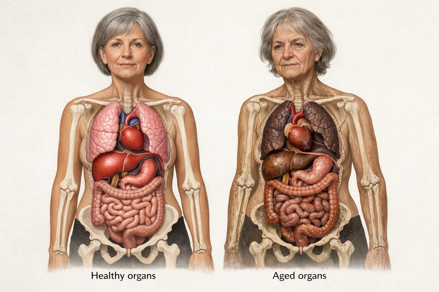 Diferença entre idade cronológica e idade biológica no envelhecimento humano
