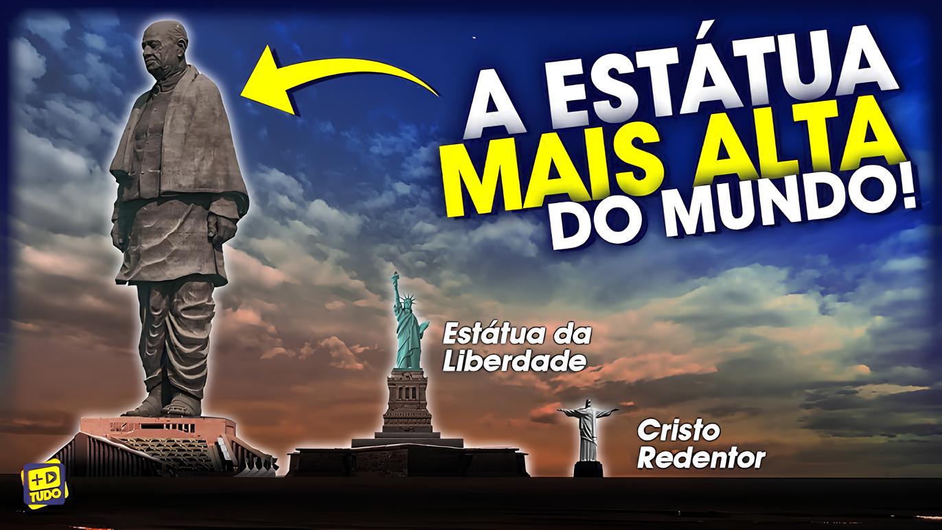 Com 240 metros de altura, 18.500 toneladas de aço, 6.500 m³ de concreto e 1.700 toneladas de bronze, a Índia abriga a maior estátua já construída pela humanidade