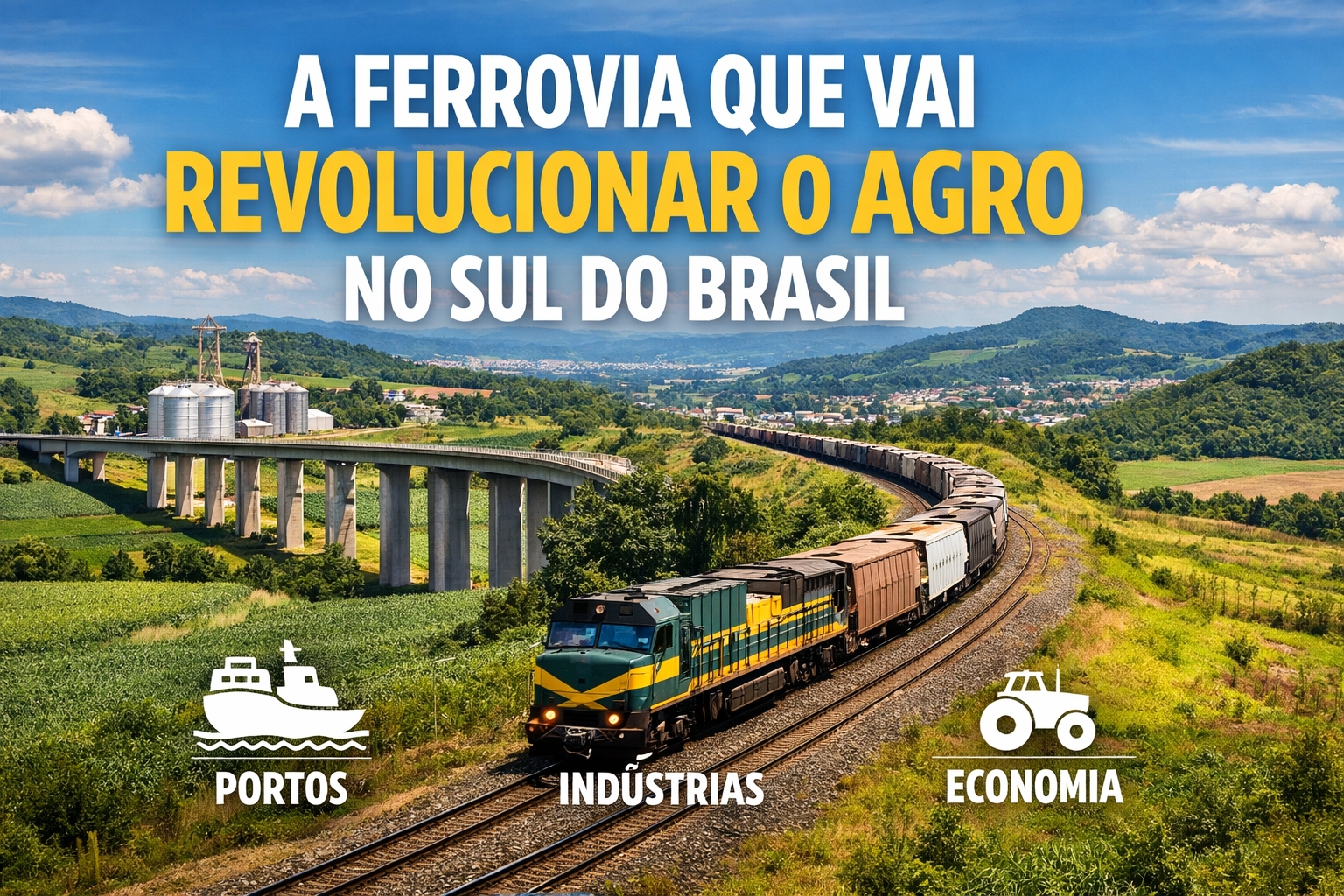 Nova ferrovia de R$ 6,8 bilhões atinge 75% das obras de construção, promete ficar pronta em março, destravar investimentos, atrair indústrias e revolucionar a logística do agro Brasileiro