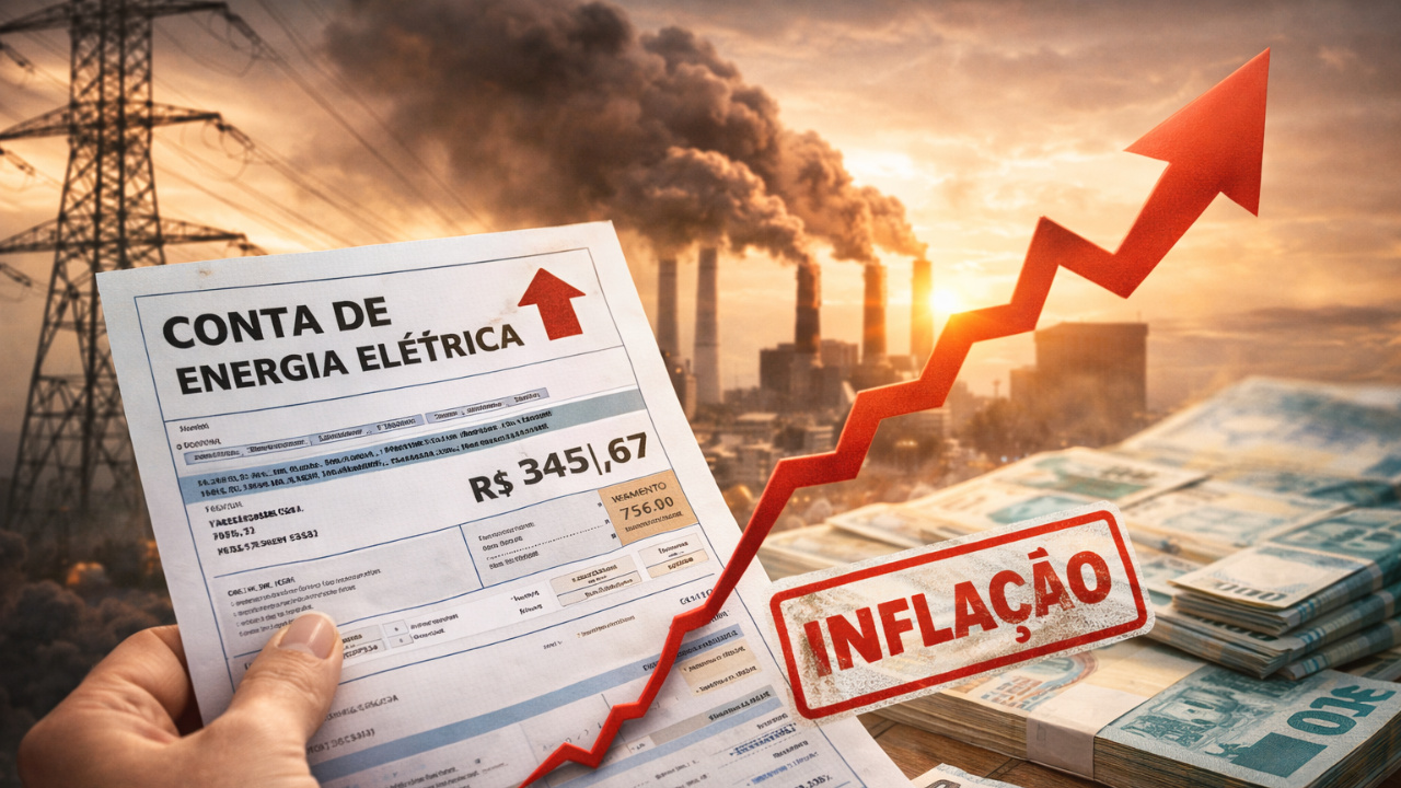 Energia elétrica foi o item que mais pesou na inflação brasileira em 2025, segundo o IBGE, com alta expressiva na conta de luz e previsão de novos reajustes em 2026.