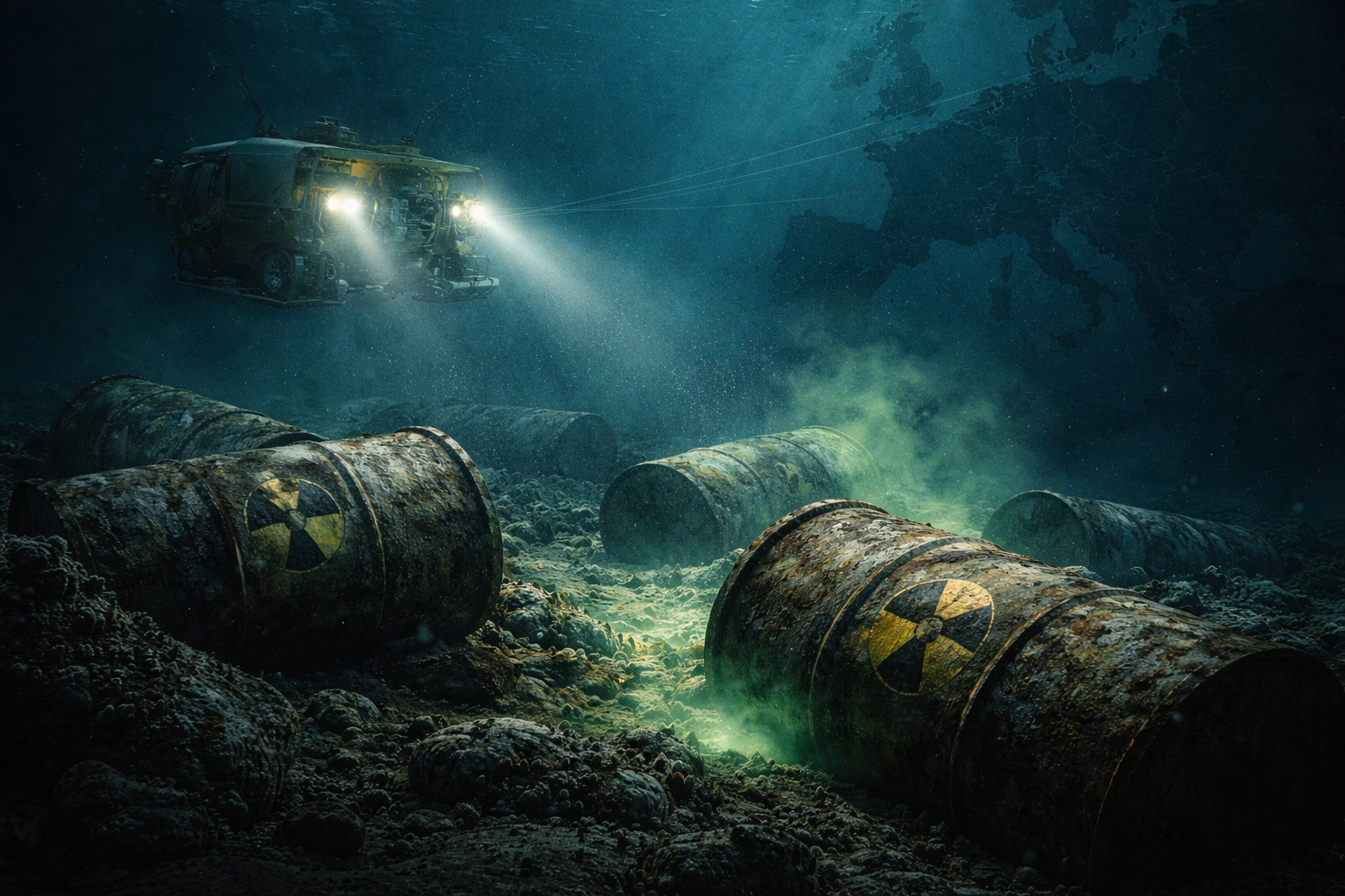 Entre os anos 1950 e 1980, França, Reino Unido, Bélgica, Holanda, Alemanha e Suíça despejaram milhares de barris com resíduos radioativos no Atlântico, e só agora cientistas começam a mapear esse lixo nuclear submerso