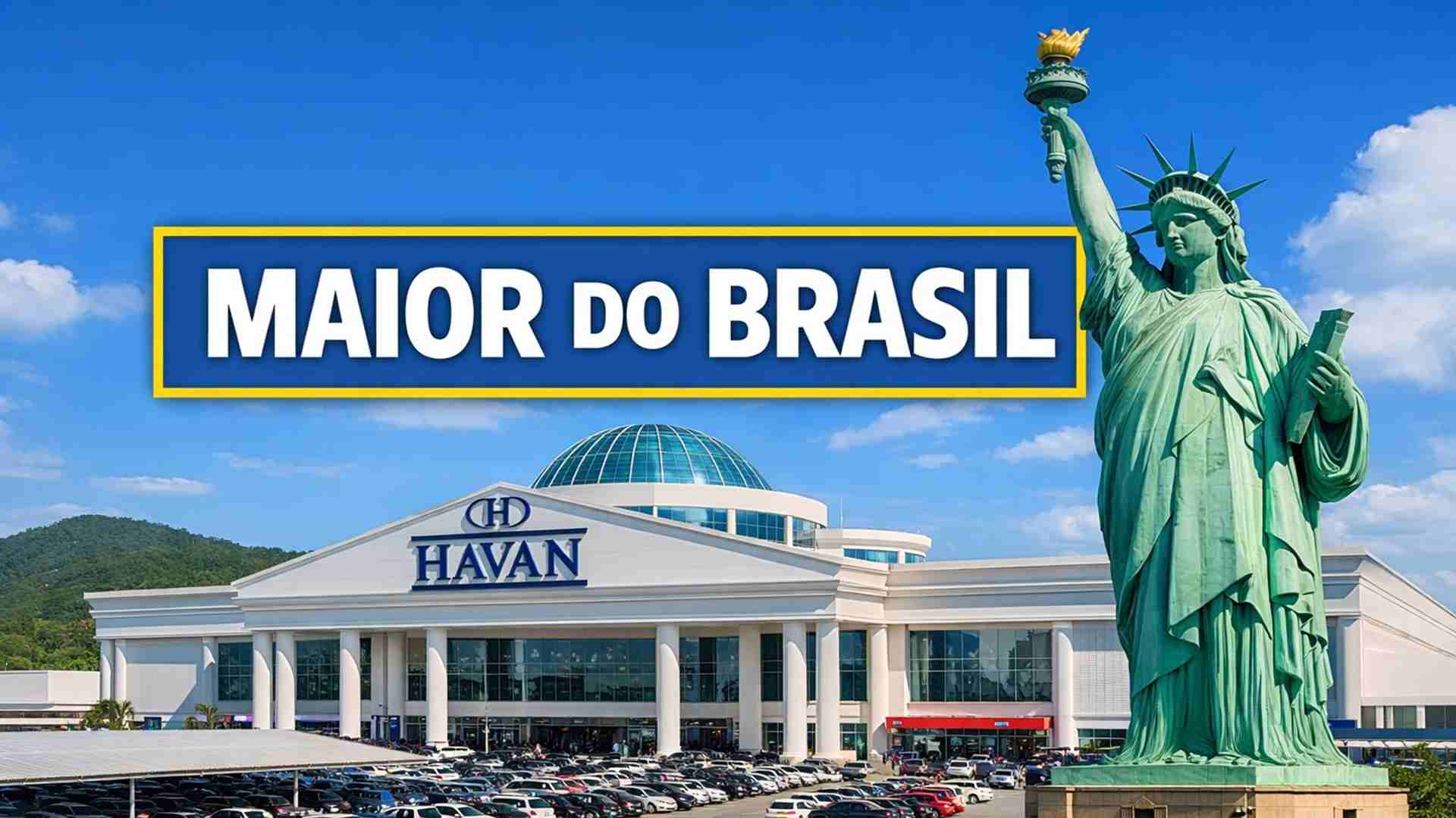Megaloja da havan em Brusque soma mais de 35 mil m², reúne 350 mil produtos e é considerada a maior unidade da rede no Brasil.