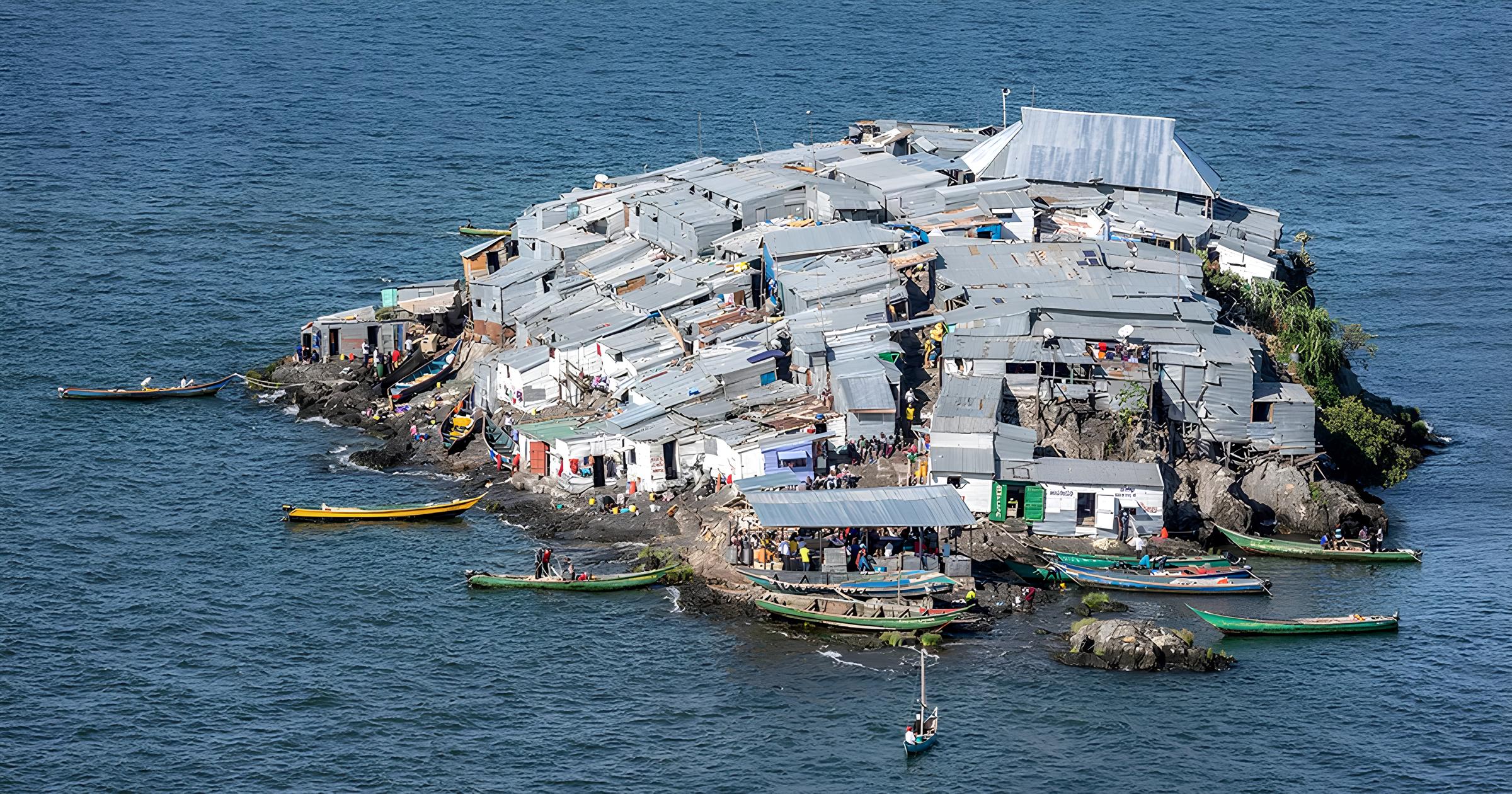 Com menos de 2.000 m² e um morador a cada 2 m², a ilha Migingo se tornou o território mais superlotado do mundo