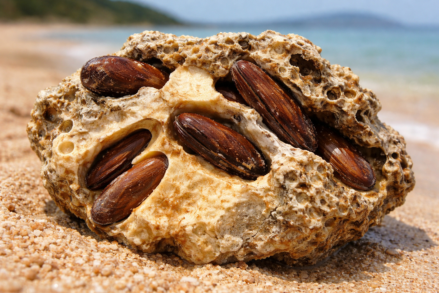 Com ácido biológico capaz de furar rochas, o dátil-do-mar transforma costões em labirintos submersos e obriga países a proibir sua pesca para evitar colapsos costeiros