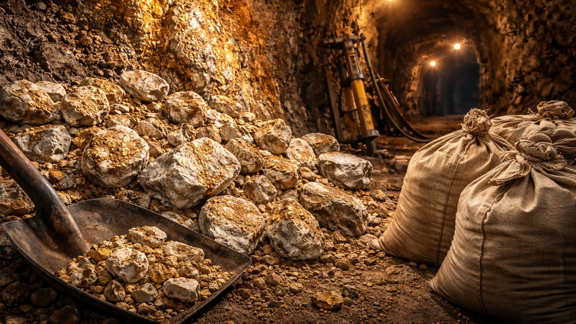 Jornada acompanha 12 horas de trabalho em mina de ouro centenária ativa, mostrando extração, riscos, volume de minério e resultado financeiro do turno.