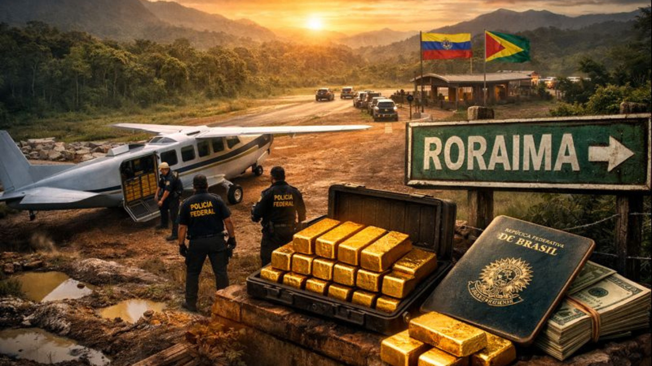 Roraima virou ponto-chave do contrabando de ouro, com cargas ilegais seguindo para países vizinhos por rotas clandestinas.