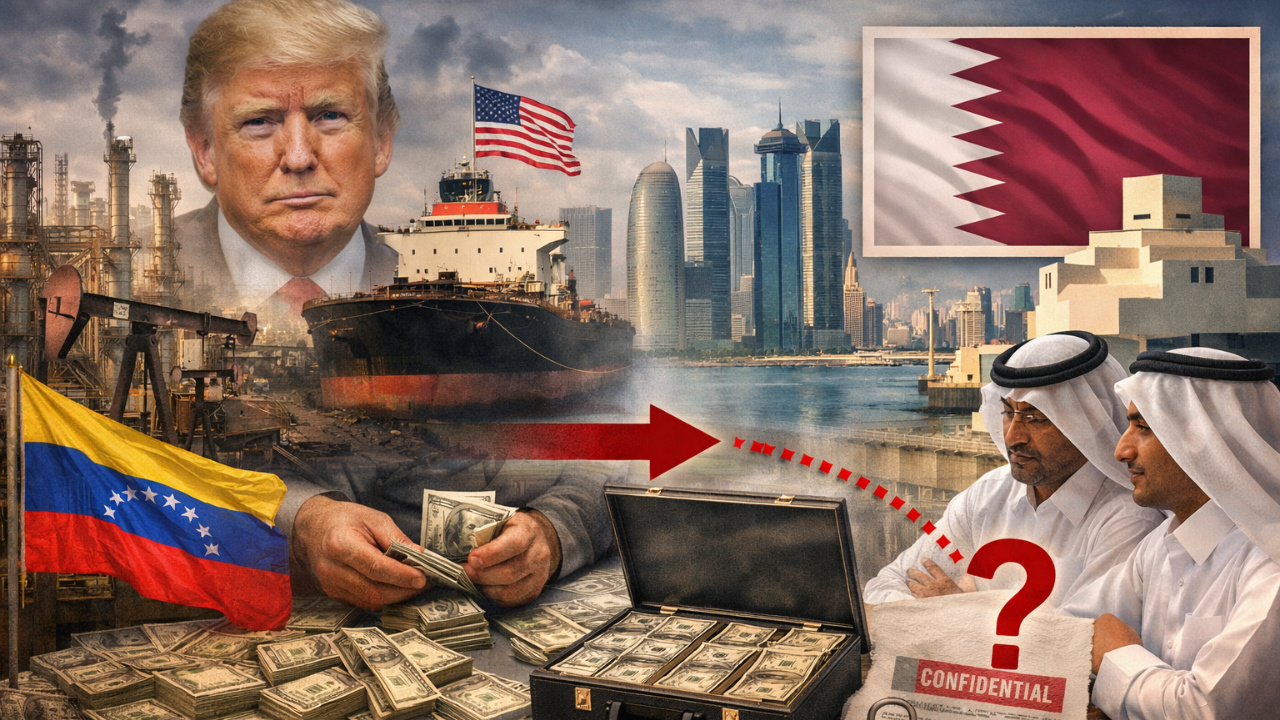 Venda de petróleo da Venezuela rende centenas de milhões de dólares aos EUA, mas recursos são mantidos em custódia no Catar, levantando questionamentos sobre transparência, sanções internacionais e uso do dinheiro.