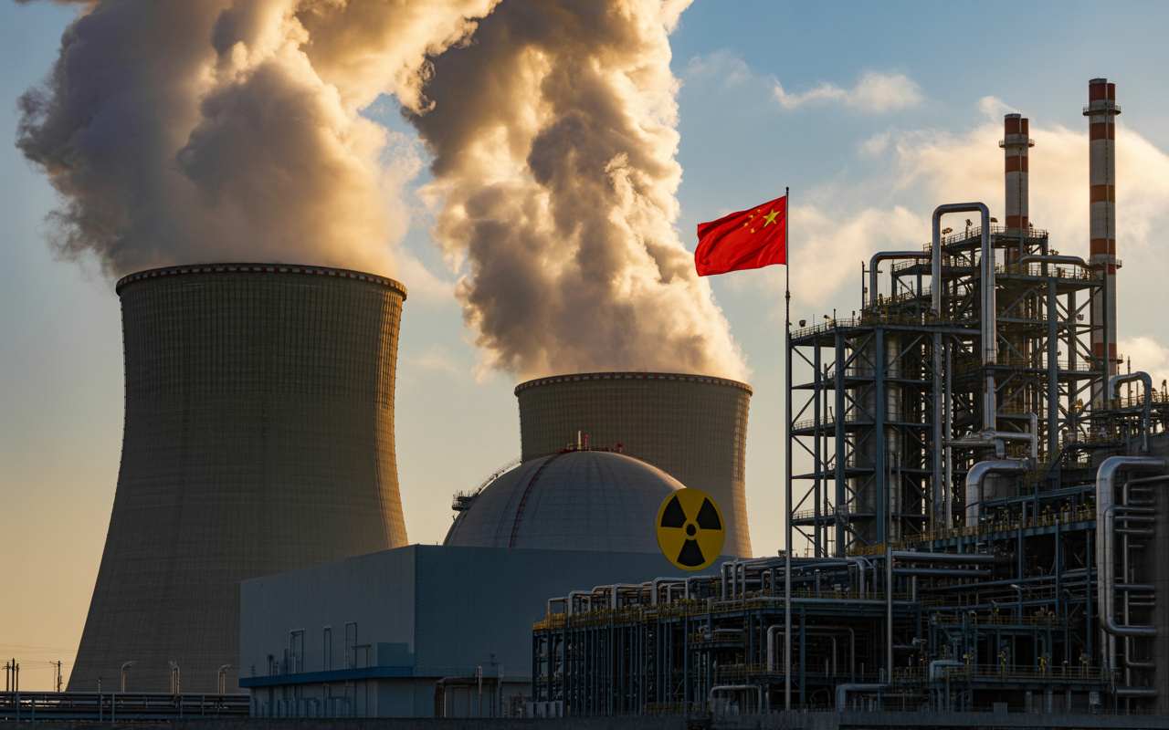 China inicia em Xuwei a primeira usina nuclear do mundo dedicada a fornecer vapor industrial direto à indústria pesada, substituindo carvão, integrando múltiplos reatores e redesenhando a descarbonização de polos petroquímicos inteiros