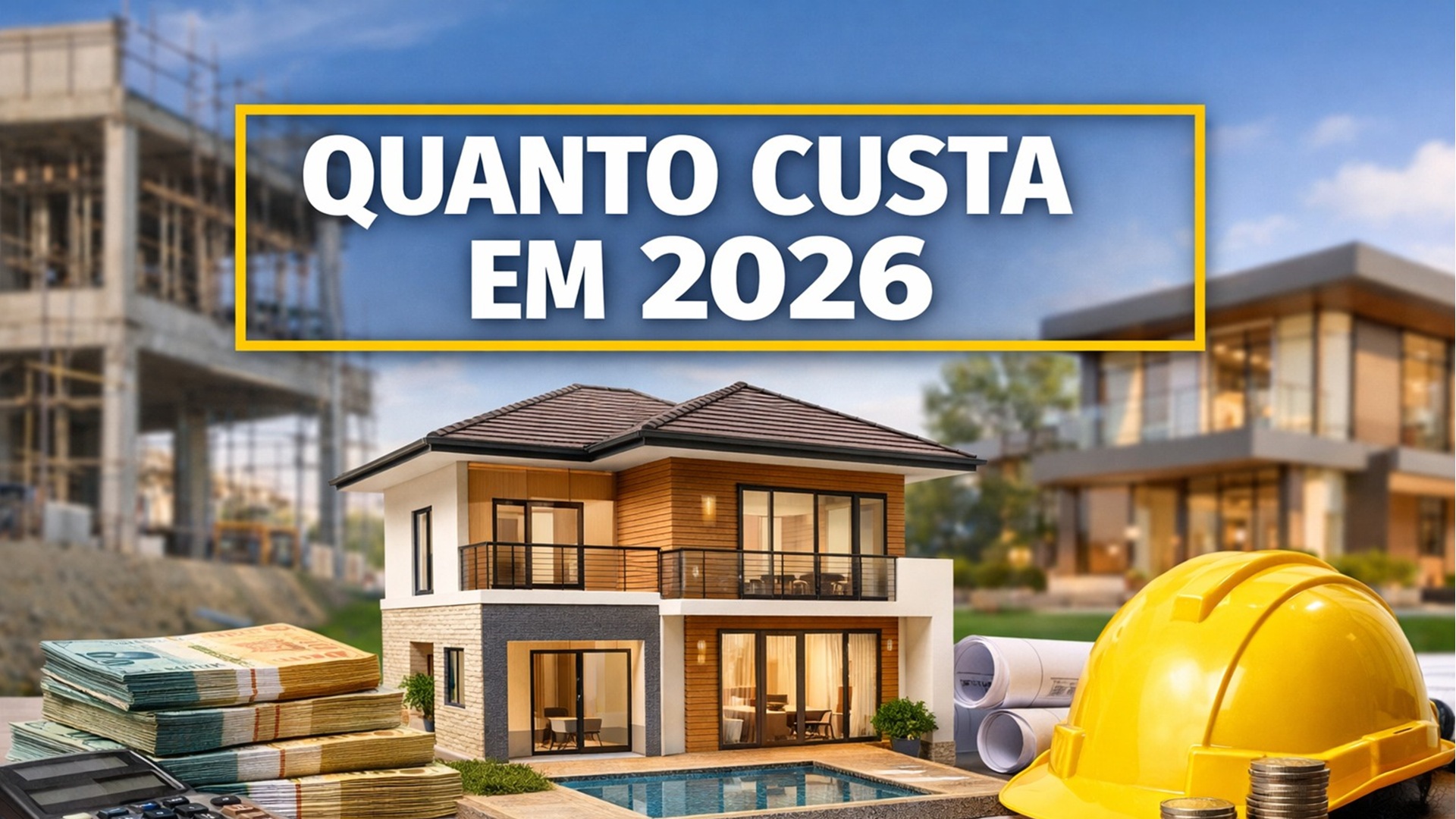 Quanto custa construir uma casa em 2026: veja custos por m², diferenças entre padrões construtivos e os principais fatores que impactam o orçamento.