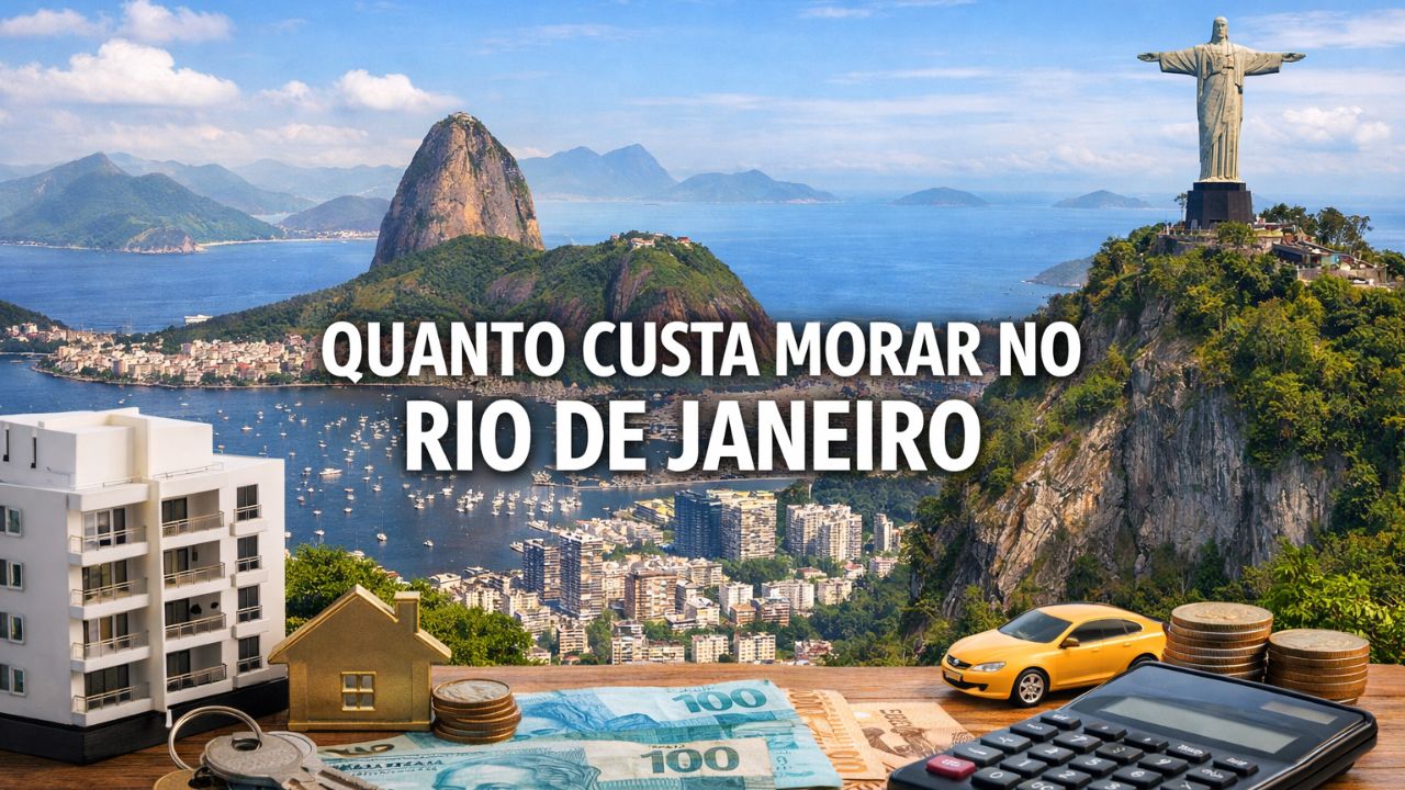 Descubra quanto custa morar no Rio de Janeiro em 2026, com valores atualizados de aluguel, alimentação, transporte, lazer e orçamento mensal médio.