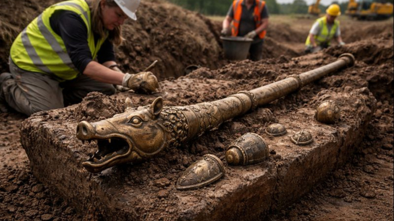 Trombeta de guerra celta quase intacta integra tesouro arqueológico celta e ajuda a revelar o som da Idade do Ferro.