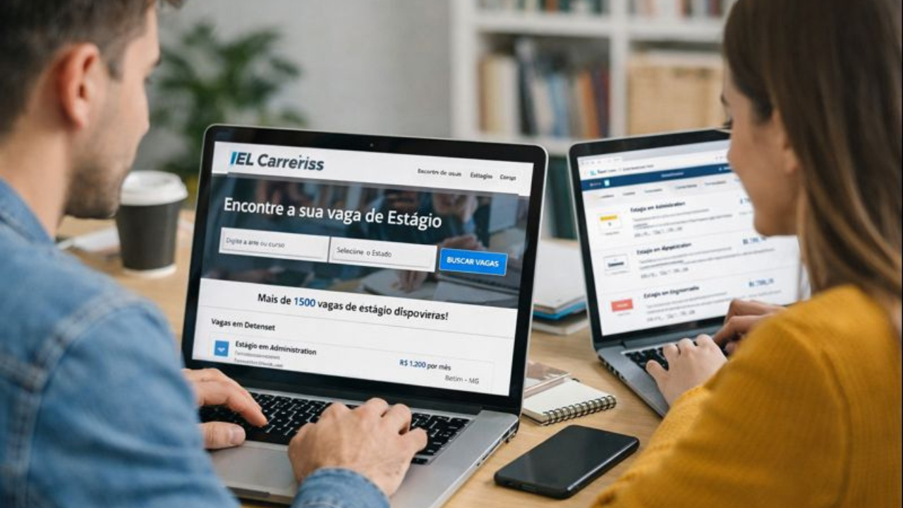 Estudantes encontram vagas de estágio IEL com bolsas de estágio IEL e estágio em Minas Gerais pela plataforma IEL Carreiras.