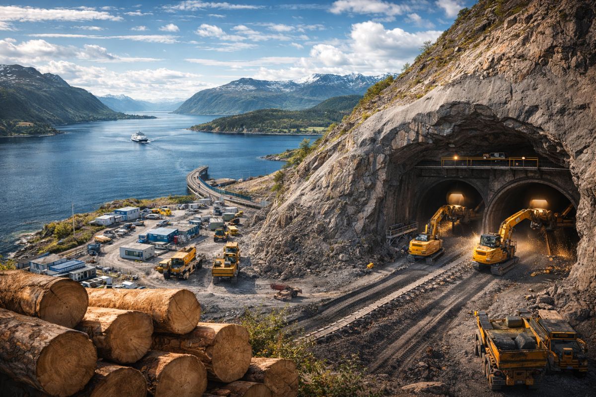 Noruega investe R$ 12,48 bilhões na maior obra do século para cavar túnel de 27 km a 400 metros de profundidade, levar carros sob o mar e mudar o jeito de viajar pela região inteira