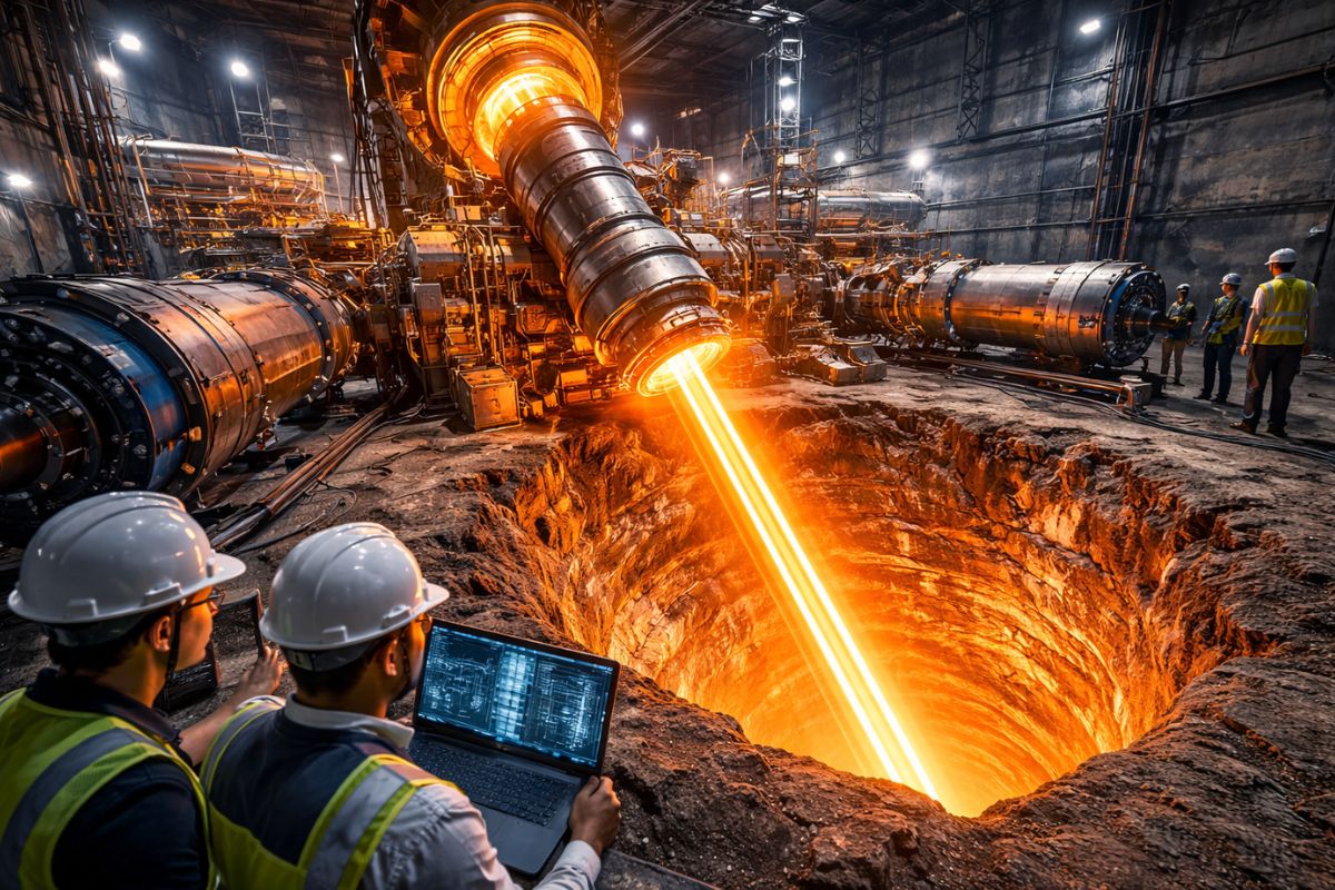 perfuração que travou a humanidade em Houston usa girotron e guias de onda para formar rocha vitrificada e mirar 5 a 10 km.