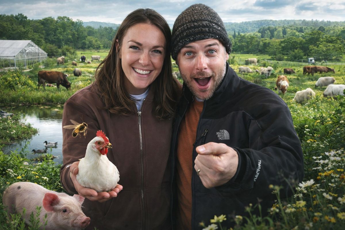 fazenda regenerativa com agricultura regenerativa: biomimética, saúde do solo e pastoreio rotativo recuperam lago e produção sem químicos.