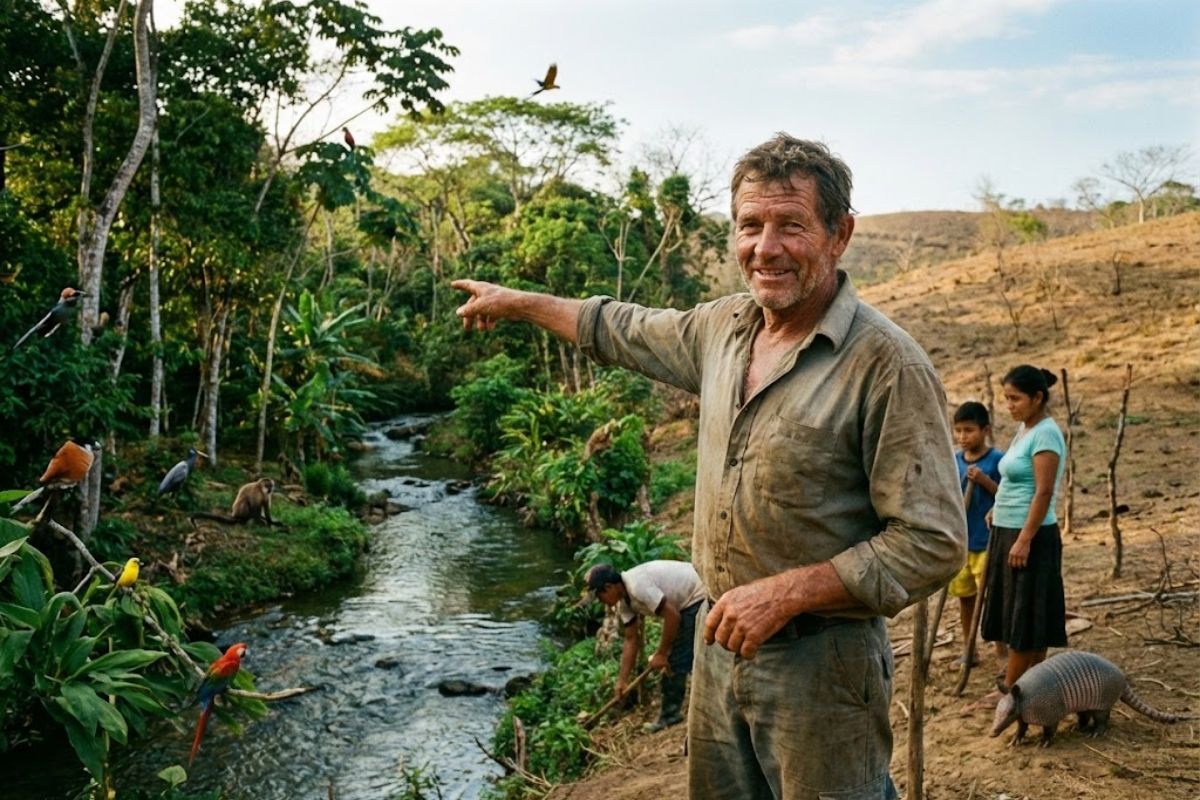 floresta vira agrofloresta e floresta produtiva com agricultura sintrópica, recupera solo degradado e muda o interior da Bahia.