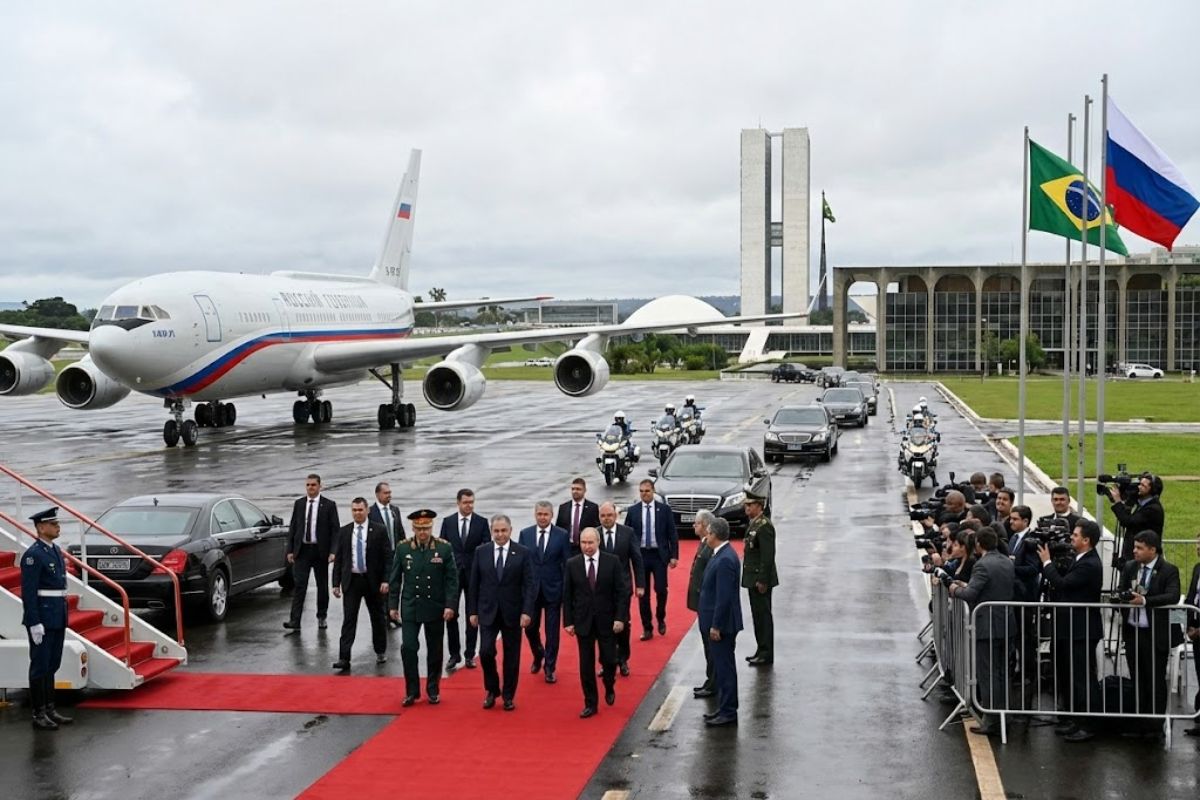 A alta cúpula da Rússia desembarca em Brasília e recoloca o Brasil como território-chave, com comércio, energia e fertilizantes no centro de uma disputa de geopolítica global que redefine acordos, riscos e oportunidades bilaterais no século vinte e um.