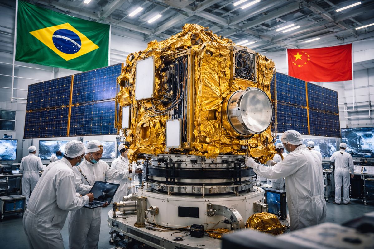 China e Brasil criaram o programa CBERS e fizeram do satélite uma infraestrutura de dados; entenda o que mudou desde os anos 1980 e por que a cooperação virou disputa tecnológica.