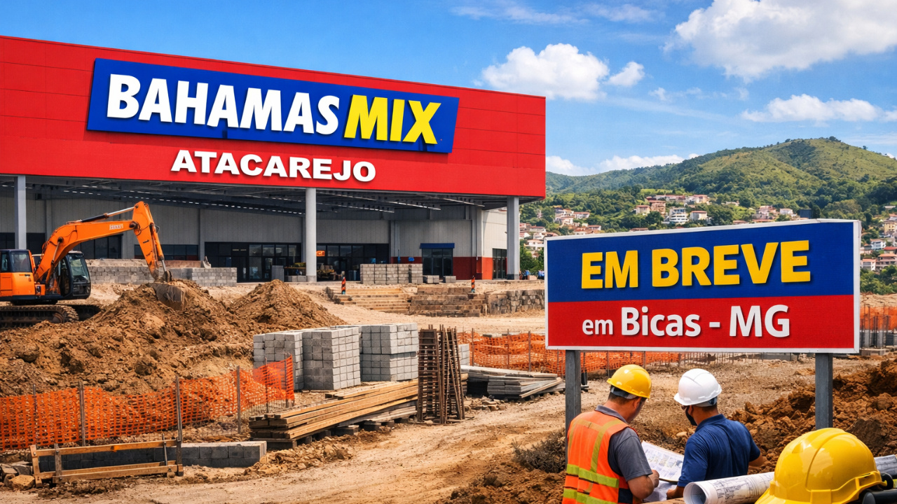 Grupo Bahamas anuncia atacarejo Bahamas Mix em Bicas MG, ampliando expansão varejista e gerando empregos na Zona da Mata.