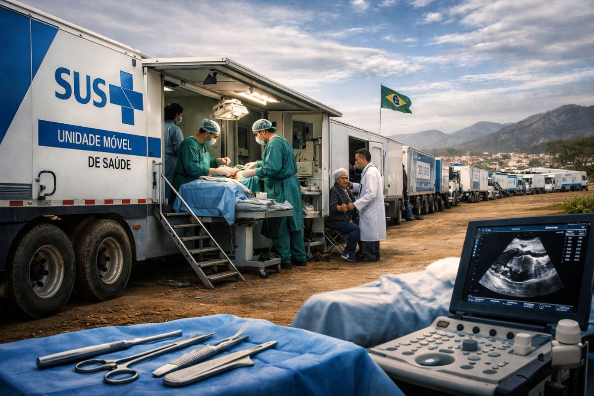 SUS amplia carretas de saúde com atendimento especializado, reduz fila de espera e leva exames de imagem a cidades que aguardavam diagnóstico.