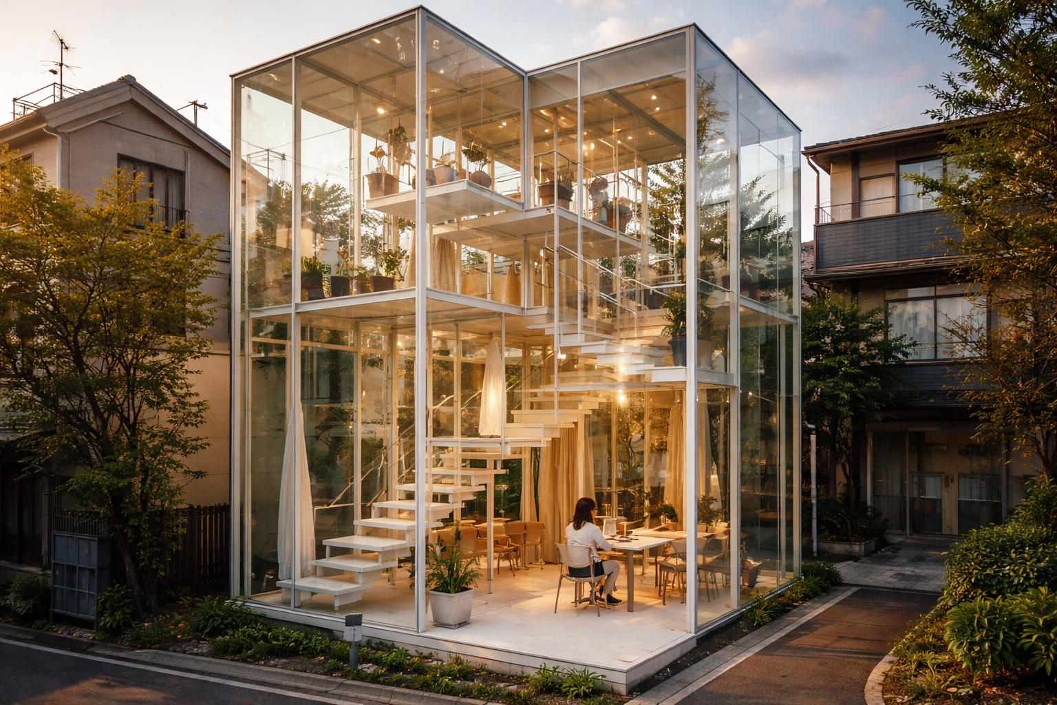 Casa transparente no Japão desafia padrões da construção civil