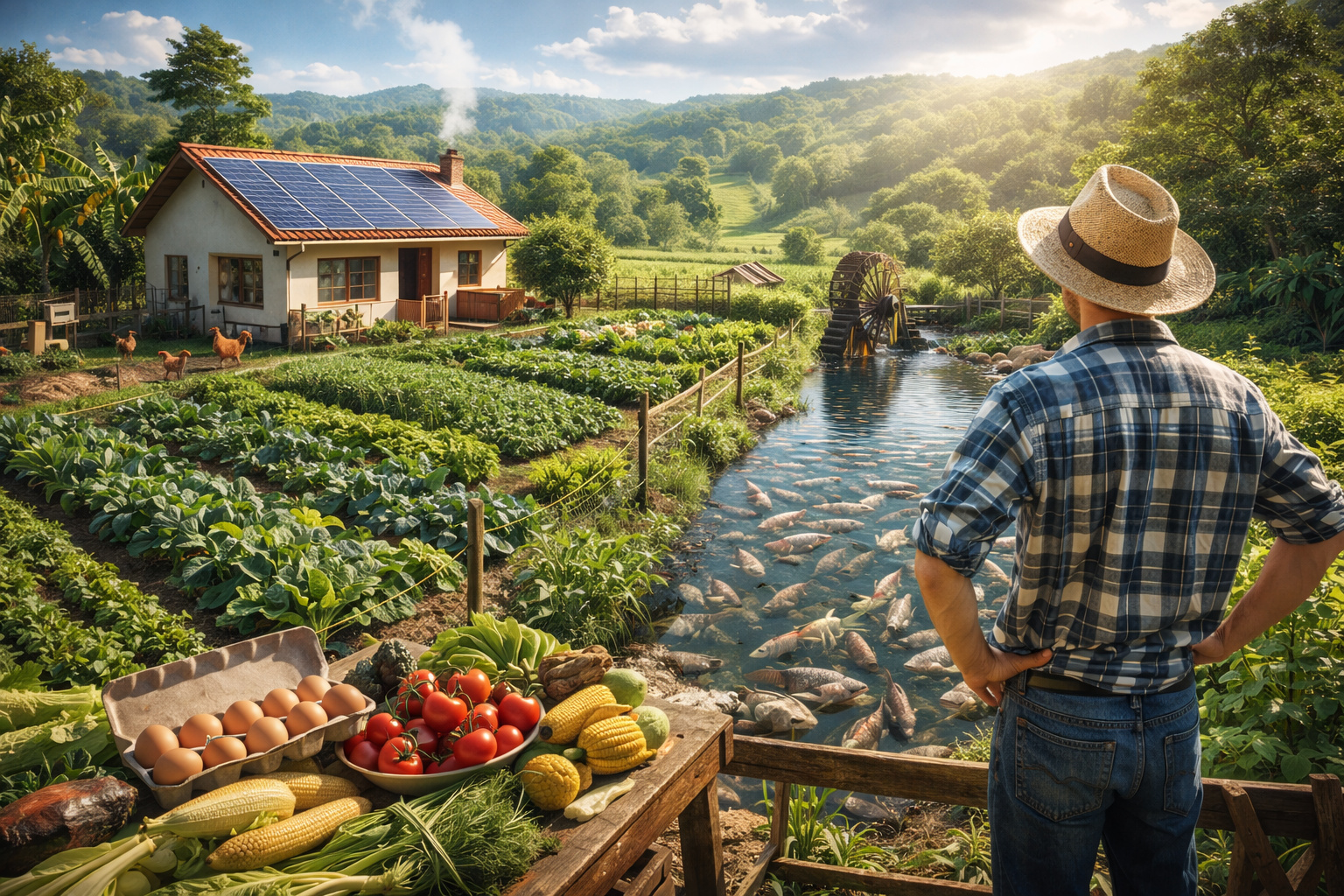 produção autossustentável - alimentos - roça
